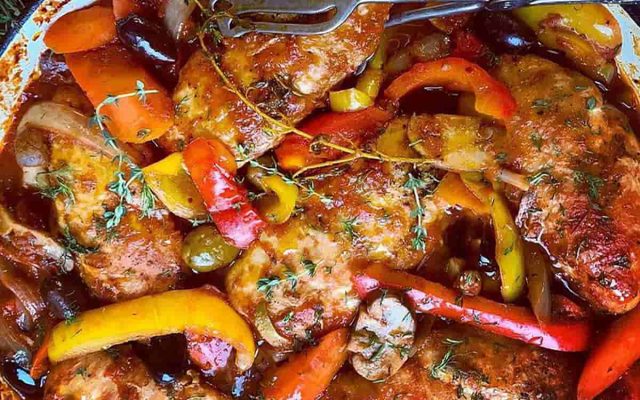 طرز تهیه خوراک مرغ و سبزیجات