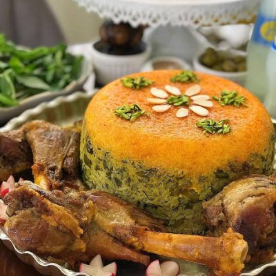 باقالی پلو با ته دیگ