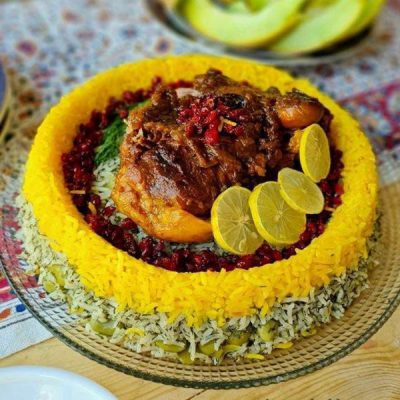 باقالی پلو با ته دبگ